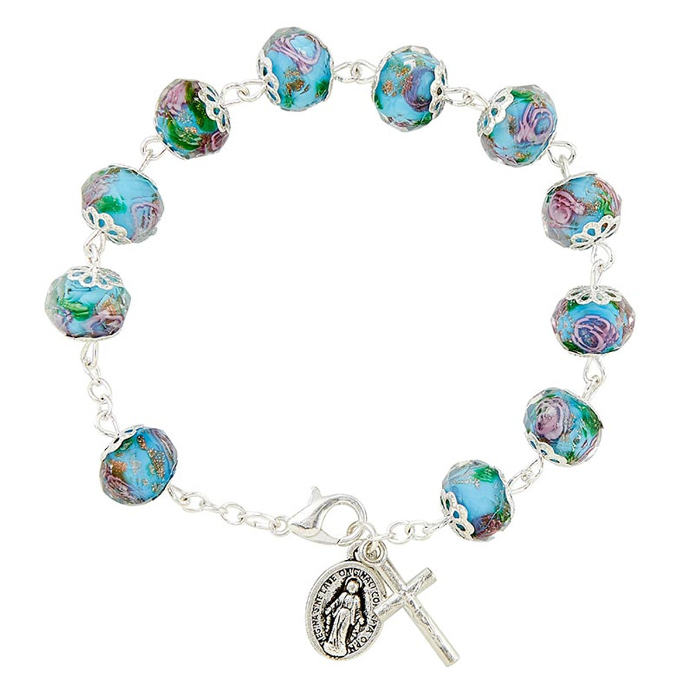 L6312 Murano Aqua Bracelet