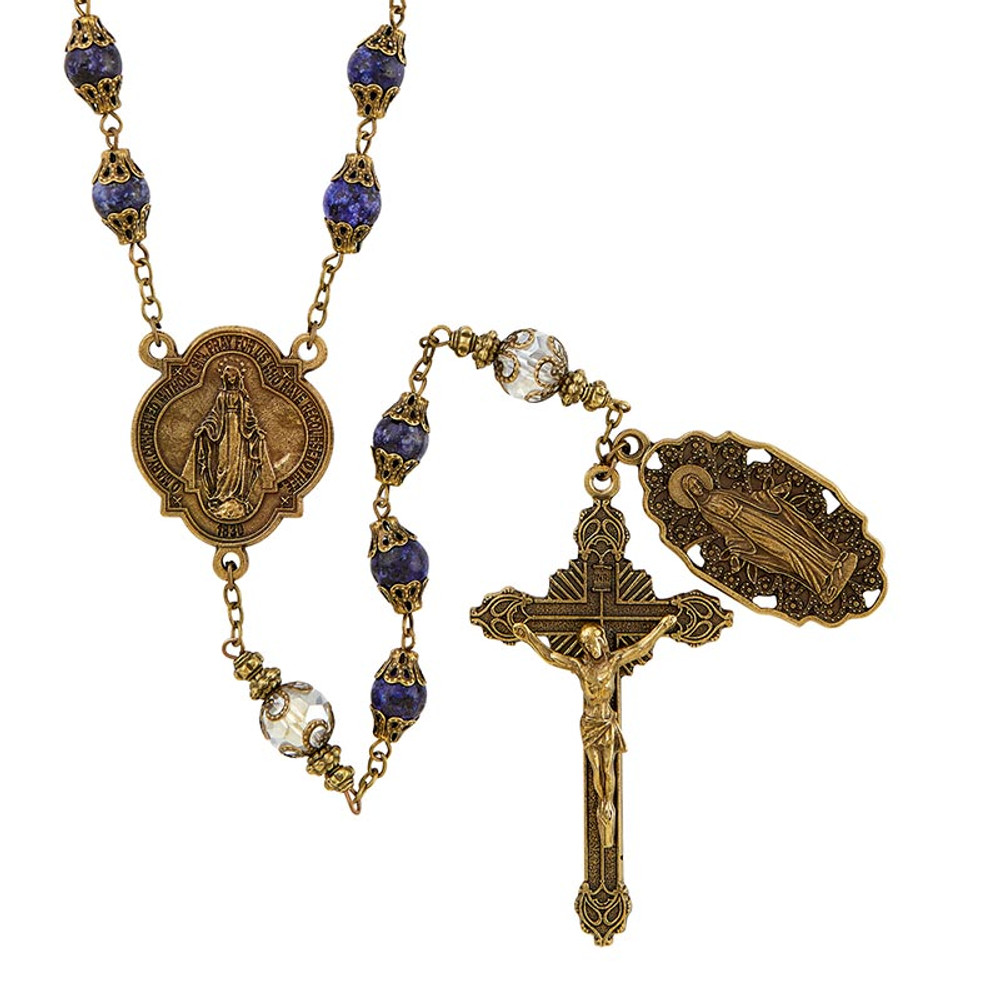 L6397 Vintage Rosary - Miraculous Medal