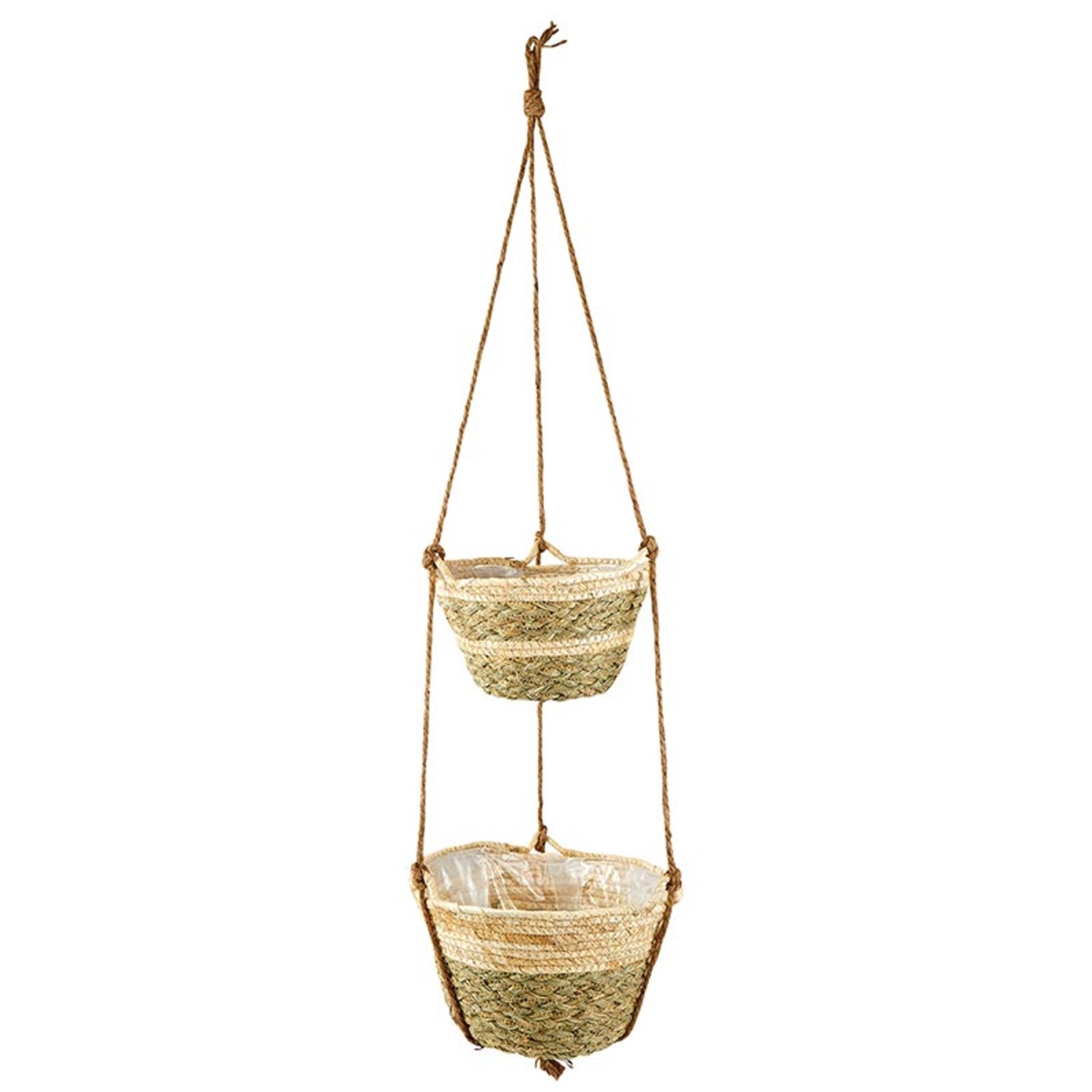 Picture of 47th & Main DMR444 Two Tone Hanging Baskets&#44; Set of 2