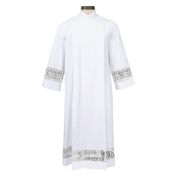 N2001MD Polyester Alpha & Omega Front Wrap Alb - Medium