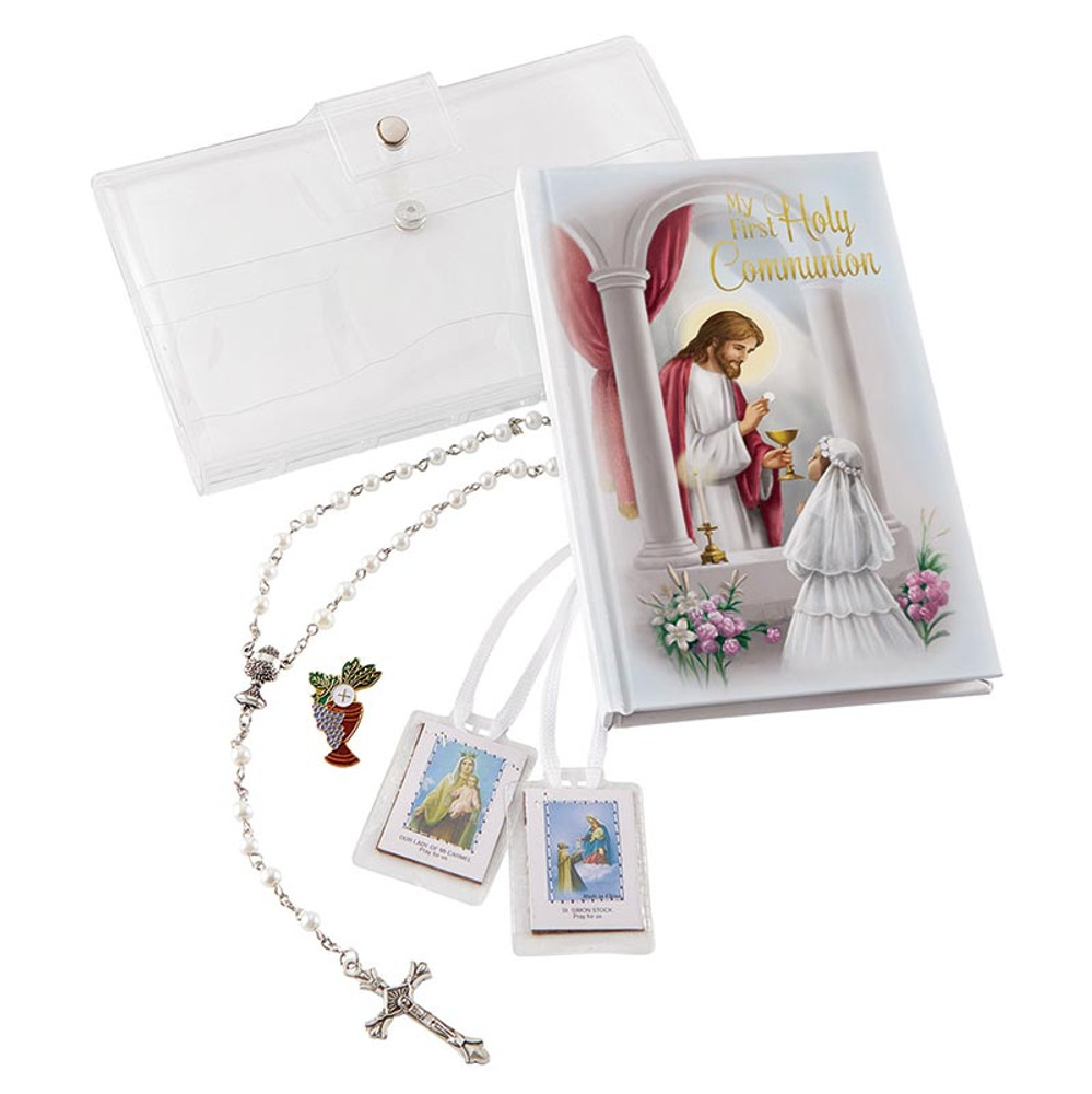 N0410 First Communion Wallet Set - Girls