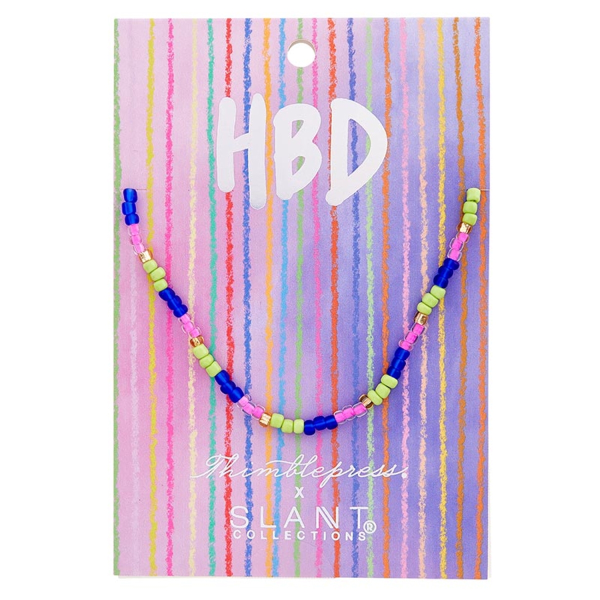 Picture of Slant 10-04220-141 Necklace - Thimblepress HBD