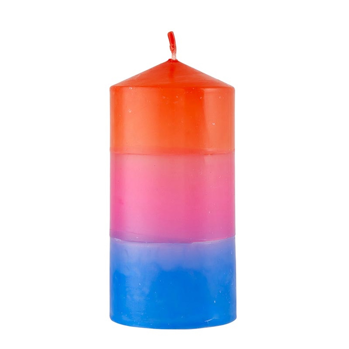 Picture of Slant 10-02812-017 Pillar Candle - Red - Pink & Blue
