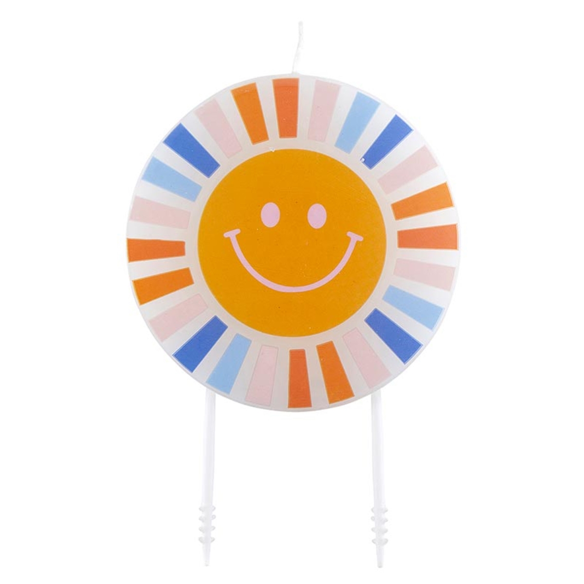 Picture of Slant 10-02812-024 Shaped Cake Candle - Smile