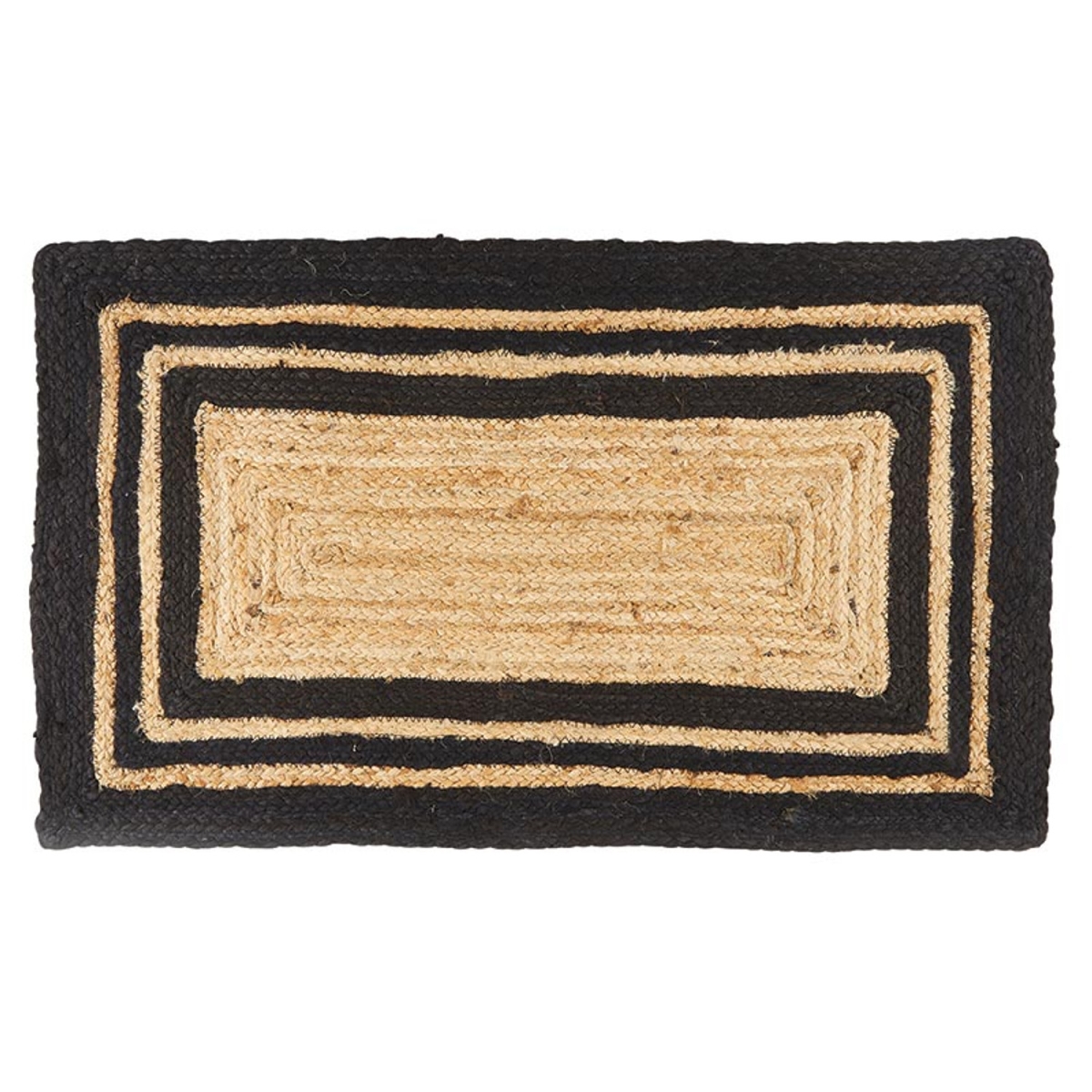 Picture of Santa Barbara Design Studio N0989 Jute Bath Mat&#44; Natural & Black
