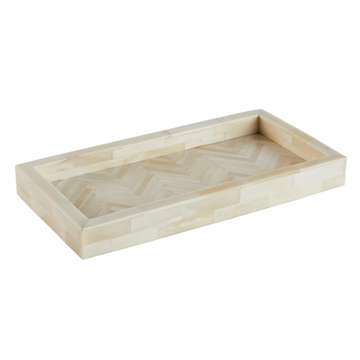 Picture of 47th & Main DMR616 12 x 6 x 1.25 in. White Rectangular Tray&#44; Small
