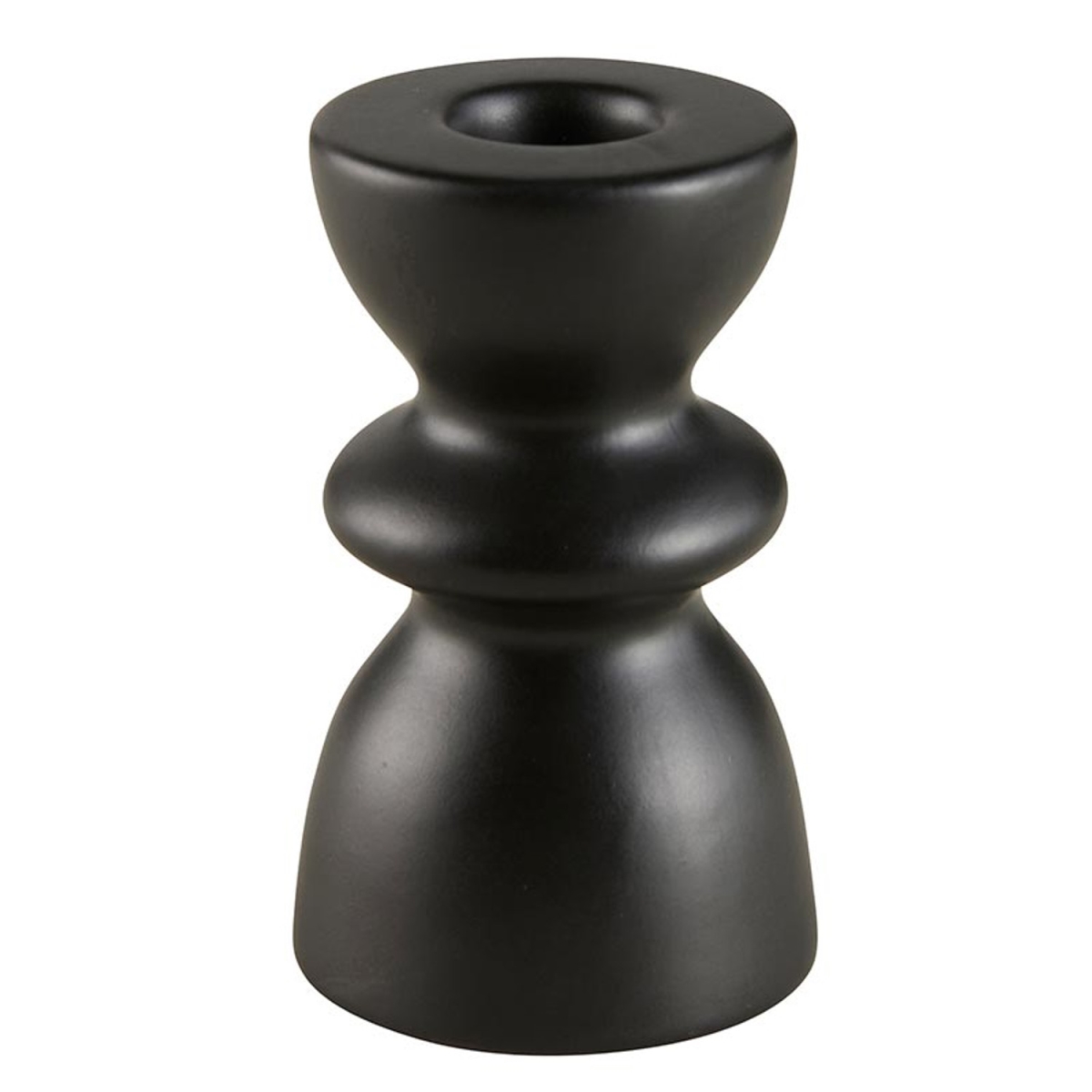Picture of 47th & Main DMR628 2.25 x 3.5 in. Black Tiered Taper Candleholder