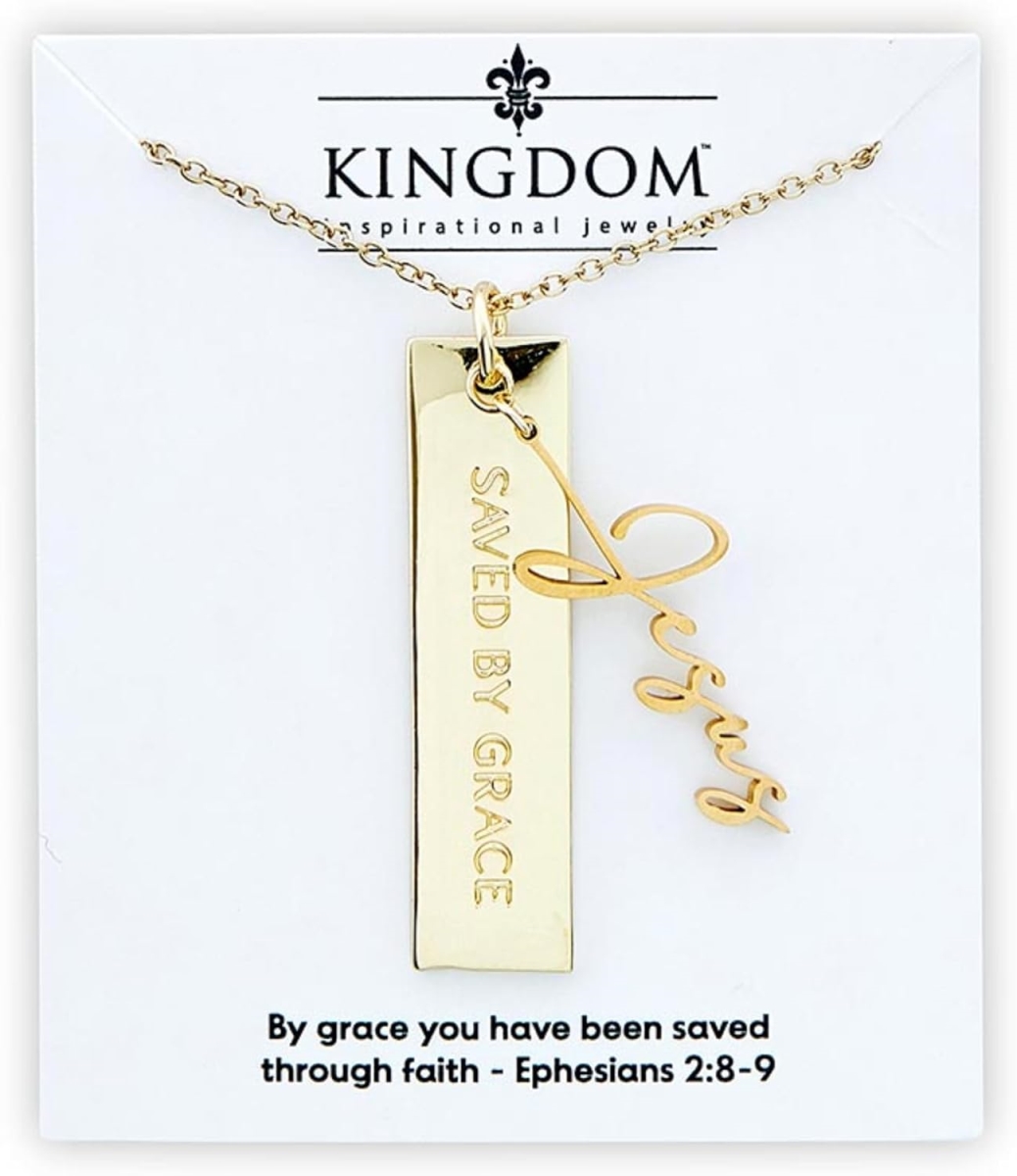 Picture of CB Gift N7502 Name Plate Pendant Necklace&#44; Jesus