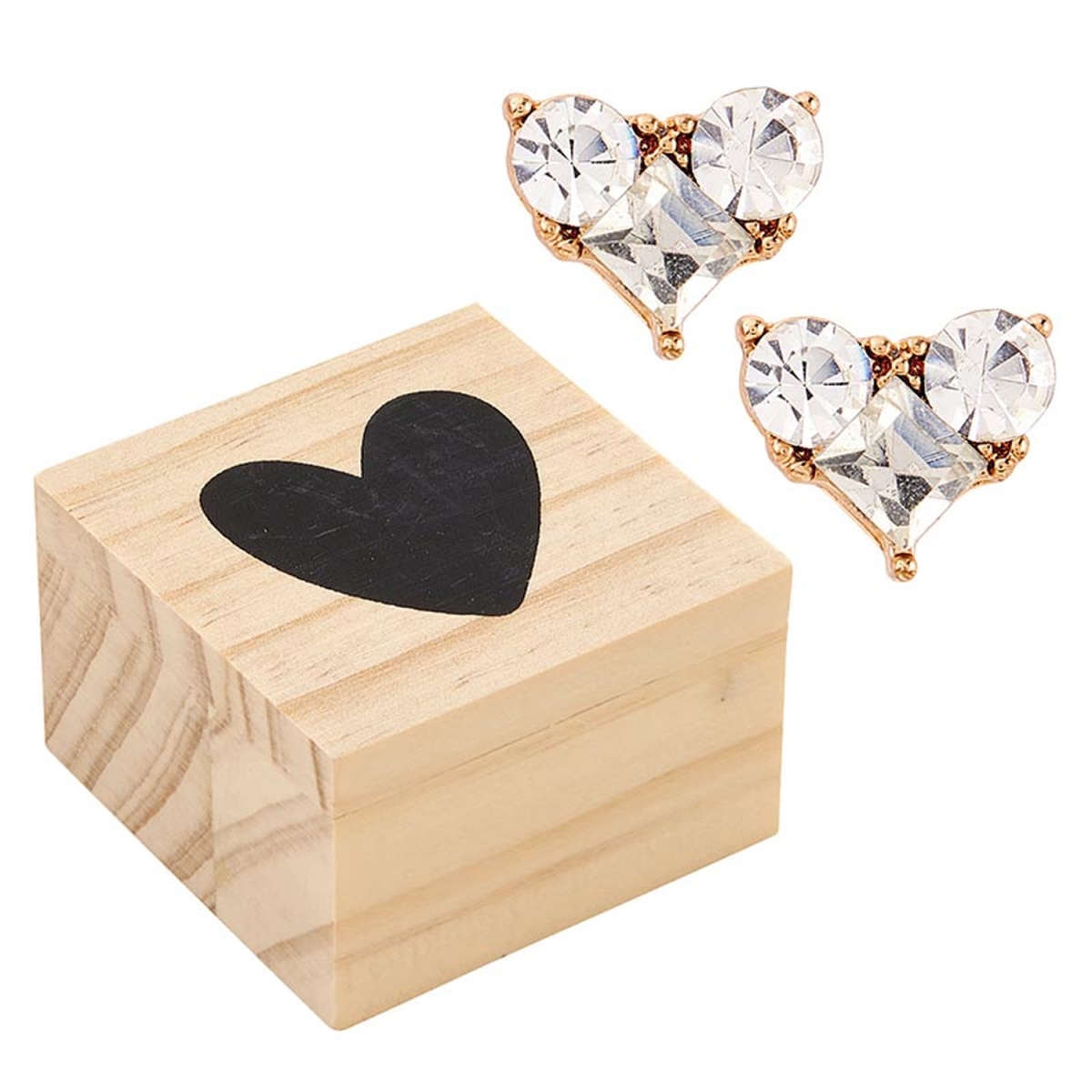 P0157 Earring Treasure Box - I Heart You