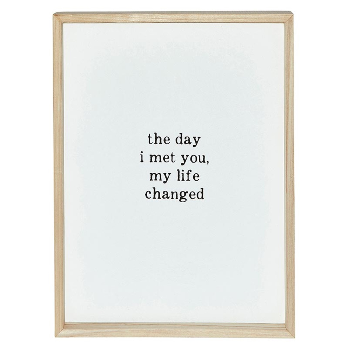 Picture of Santa Barbara Design Studio P2136 Wood Sign - The Day I Met You