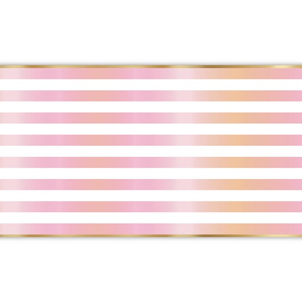 Picture of Slant P9030 Foil Paper Party Table Runner - Birthday Stripe