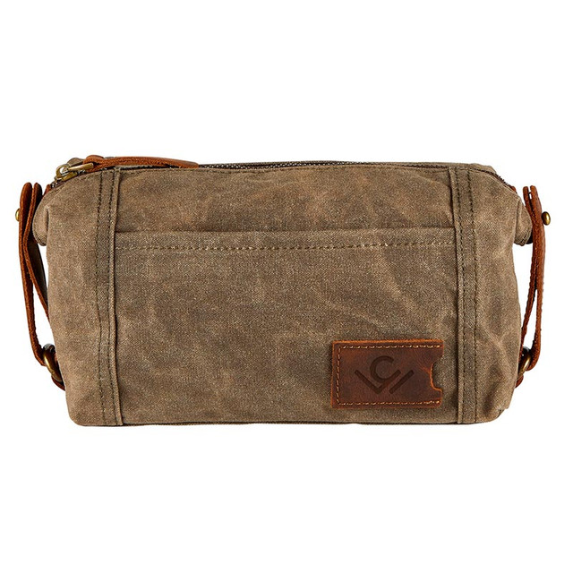 P7506 9 x 3.3 x 5 in. Waxed Canvas Dopp Kit Bag