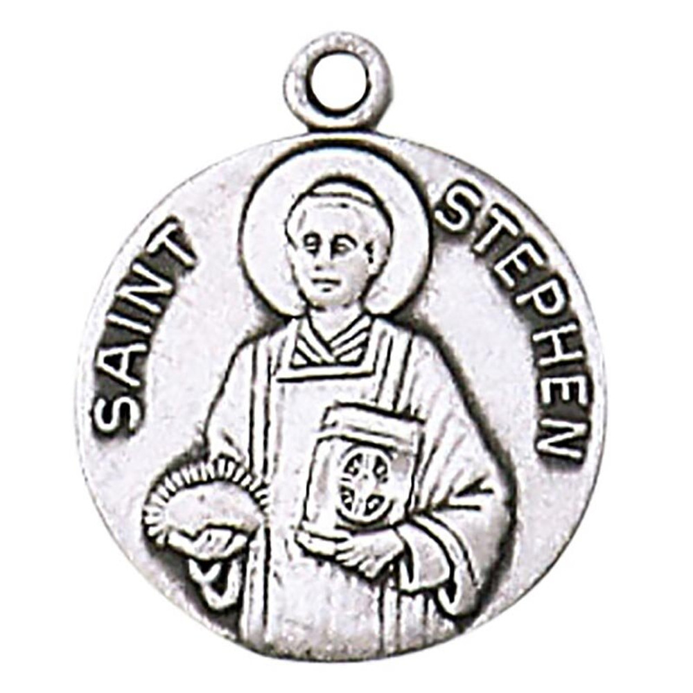 JC-134-1MFT St. Stephen Sterling Silver Medal