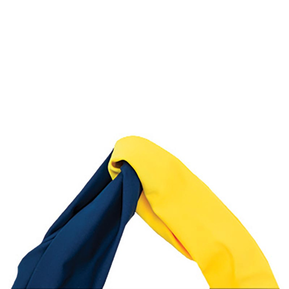 P07383 Knotted Headband, Navy & Sunshine