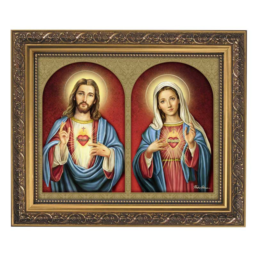 Picture of Christian Brands 79-1120 Adams Sacred Hearts Framed Print