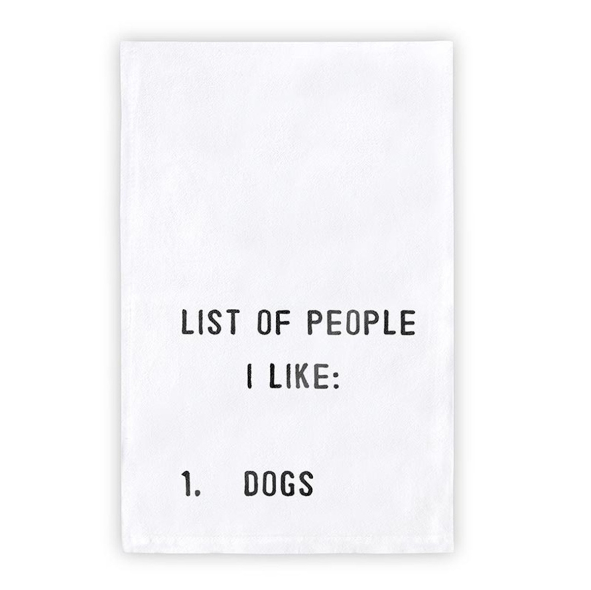 Picture of Santa Barbara Design Studio G5802 30 x 30 in. Face to Face Thirsty Boy Towel, List of People I Like 1. Dogs