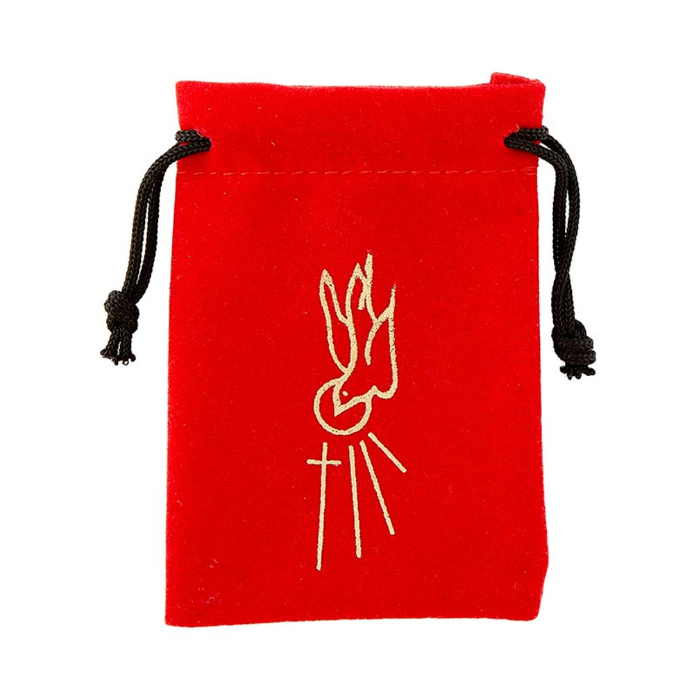 BK-12095 Velvet Confirmation Tie Bag with Dove