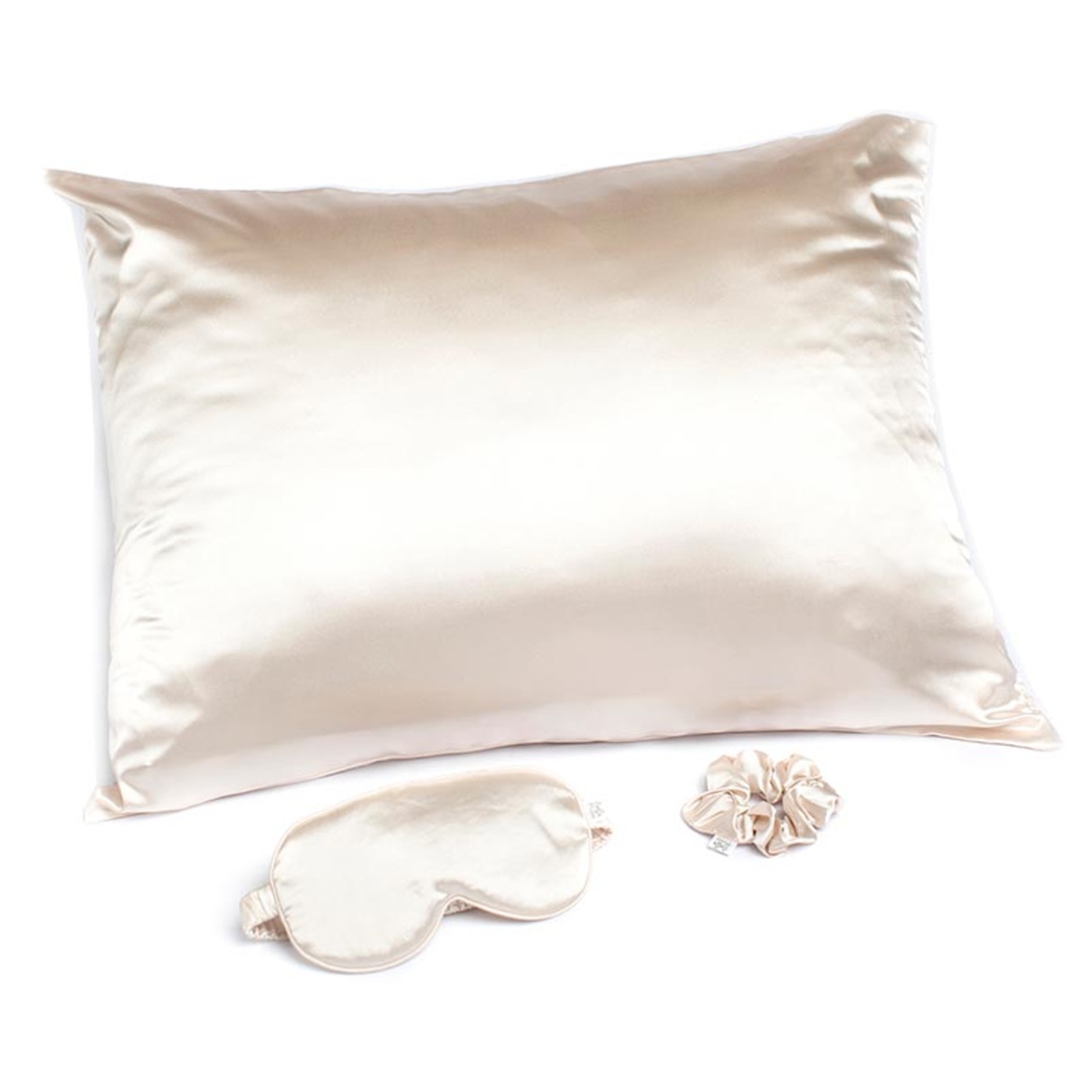 SLP3IVORY Goodnight Gorgeous Satin Sleep Set - Ivory