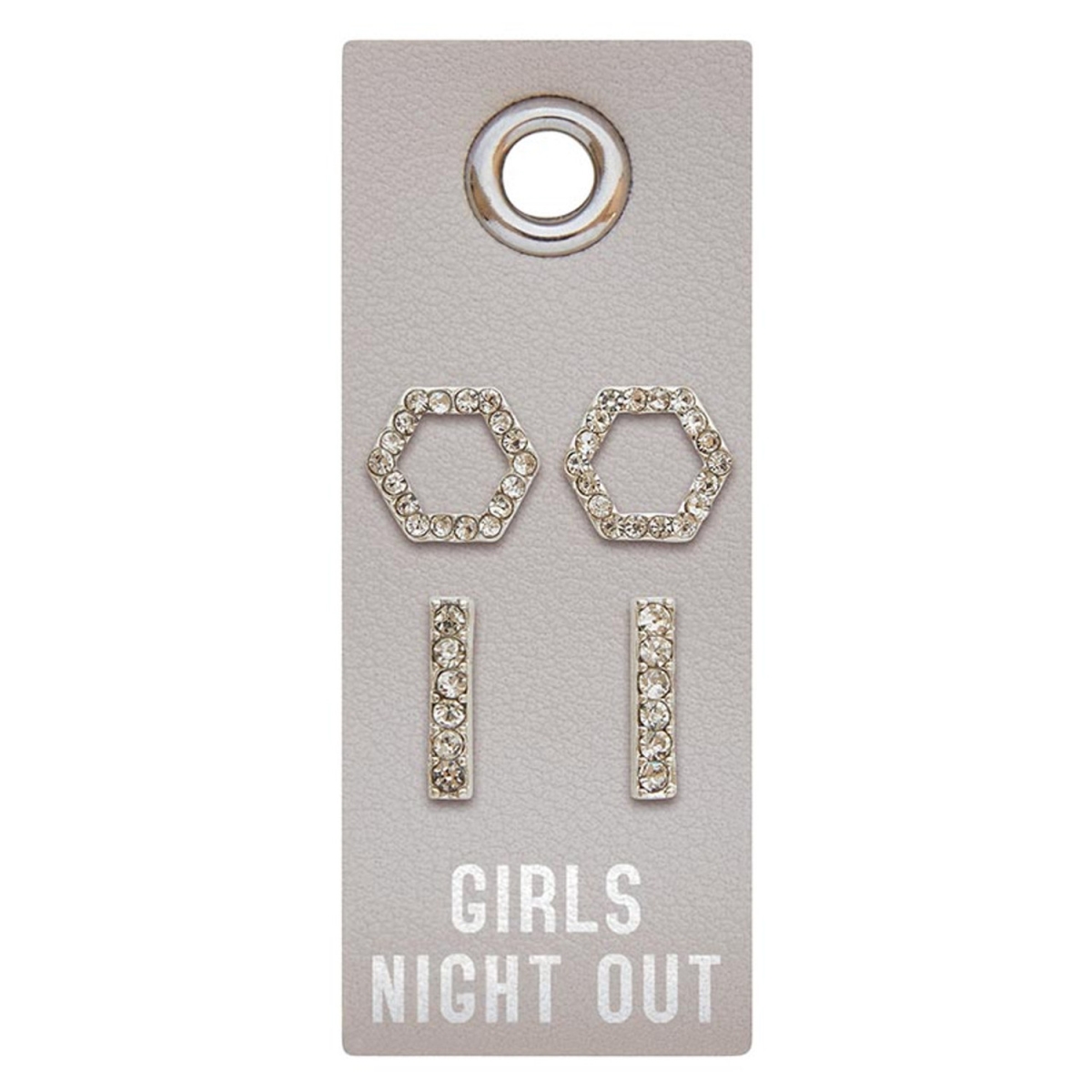 J2155 Silver Stud Earrings - Girls Night Out