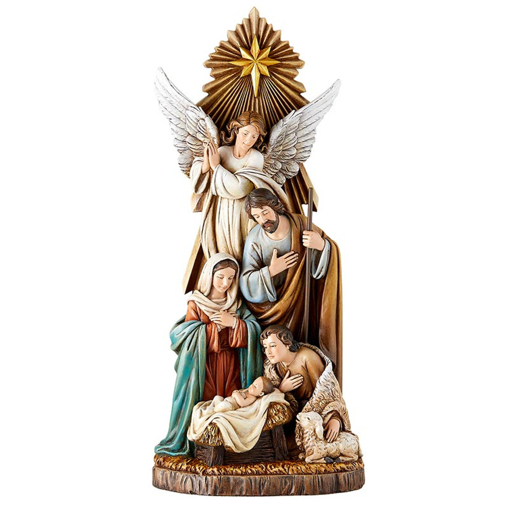 J5537 16.25 in. Shepherds Nativity Statue