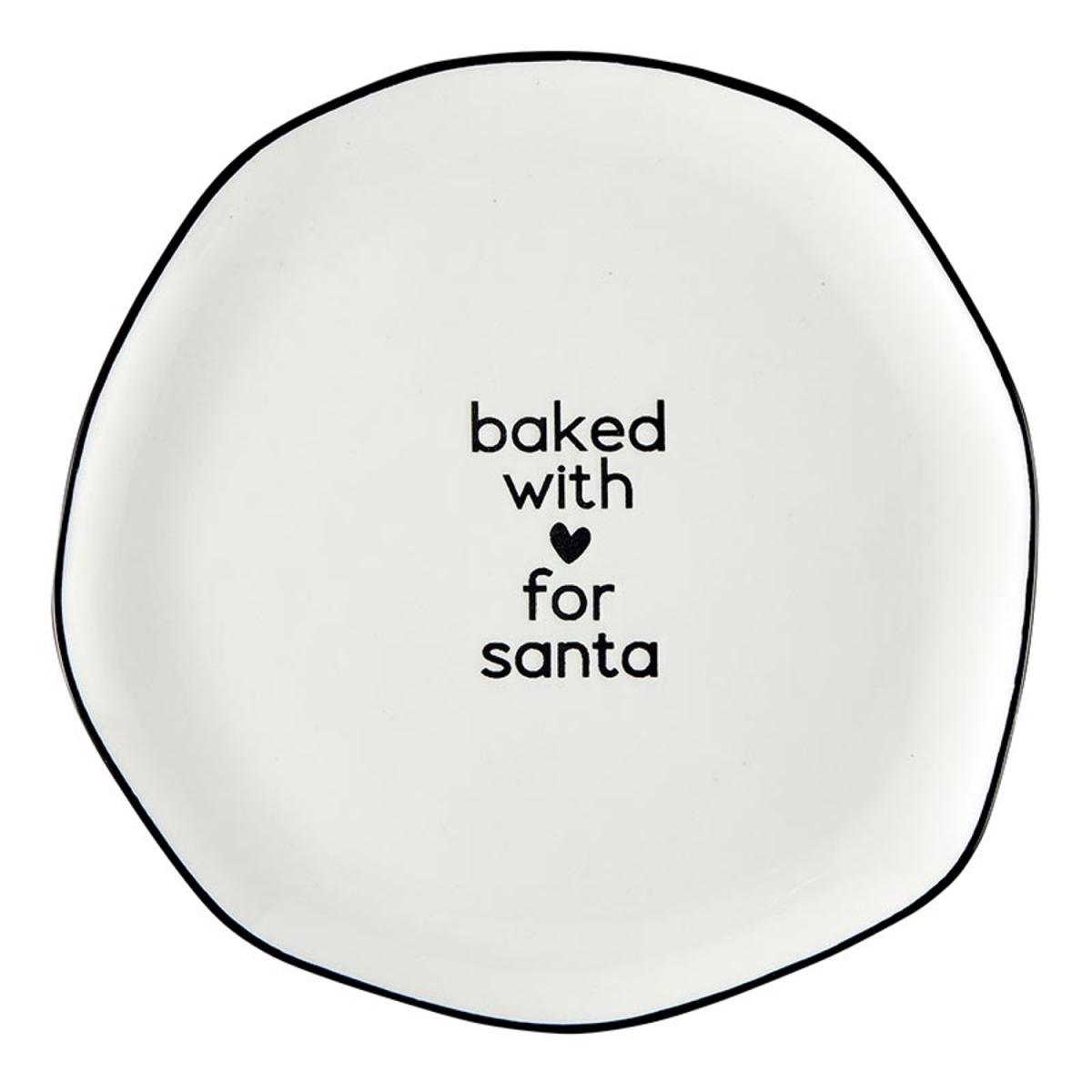 J6935 Ceramic Plate, For Santa