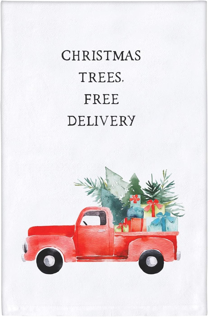 Picture of Faithworks L1218 Tea Towel&#44; Christmas Trees