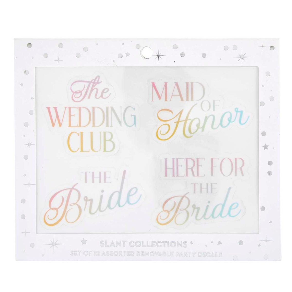 Picture of Slant 10-05580-564 Reusable Party Decals - Wedding