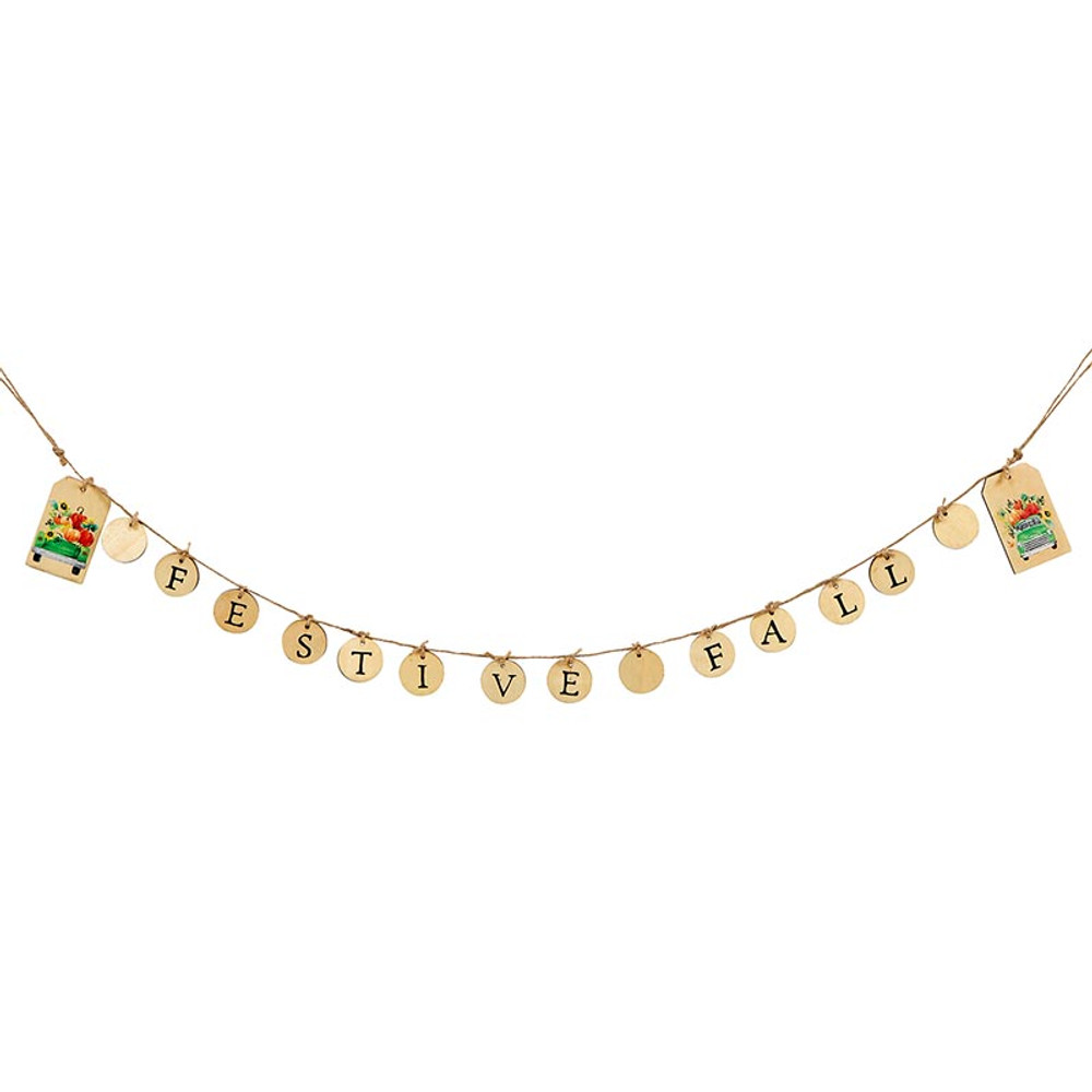 Picture of Faithworks L1212 Wood Garland&#44; Fall