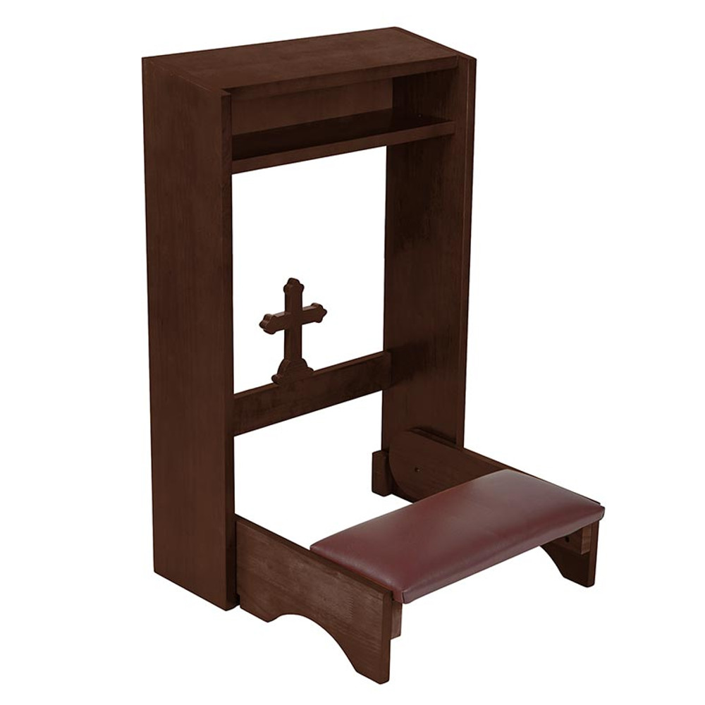 J6014 Cross Folding Kneeler, Walnut