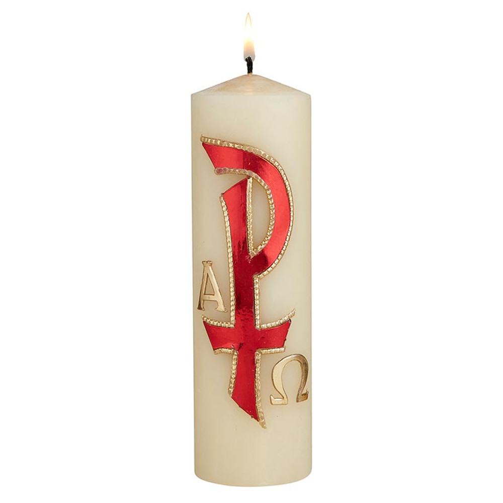 L1285 Family Prayer Candle - Chi Rho