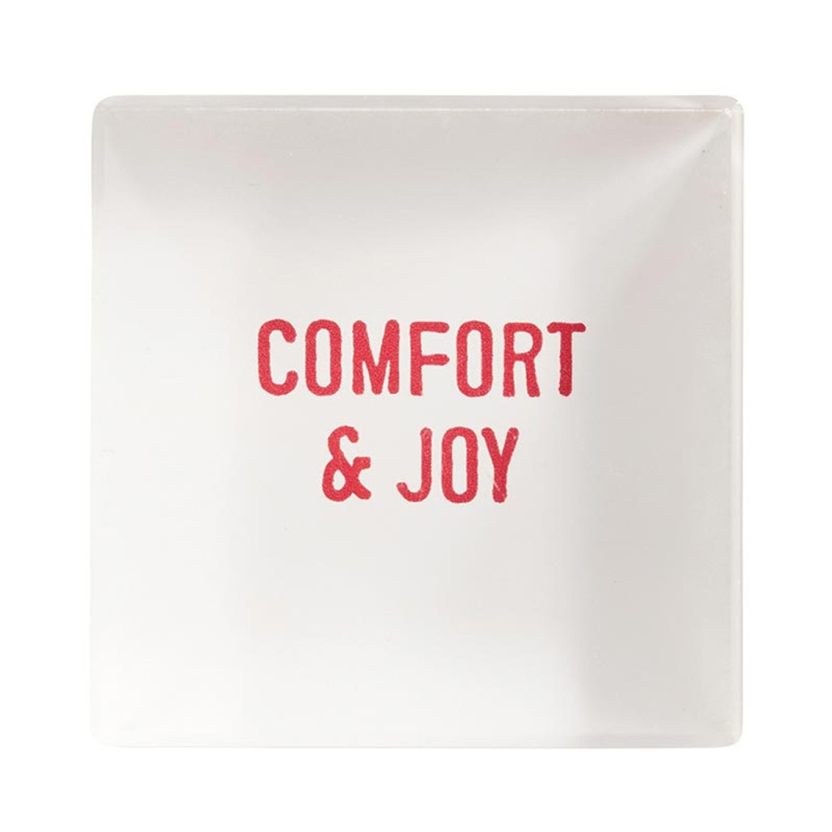 Picture of Santa Barbara Design Studio N6360 2 x 2 in. Face to Face Lucite Block&#44; Comfort & Joy