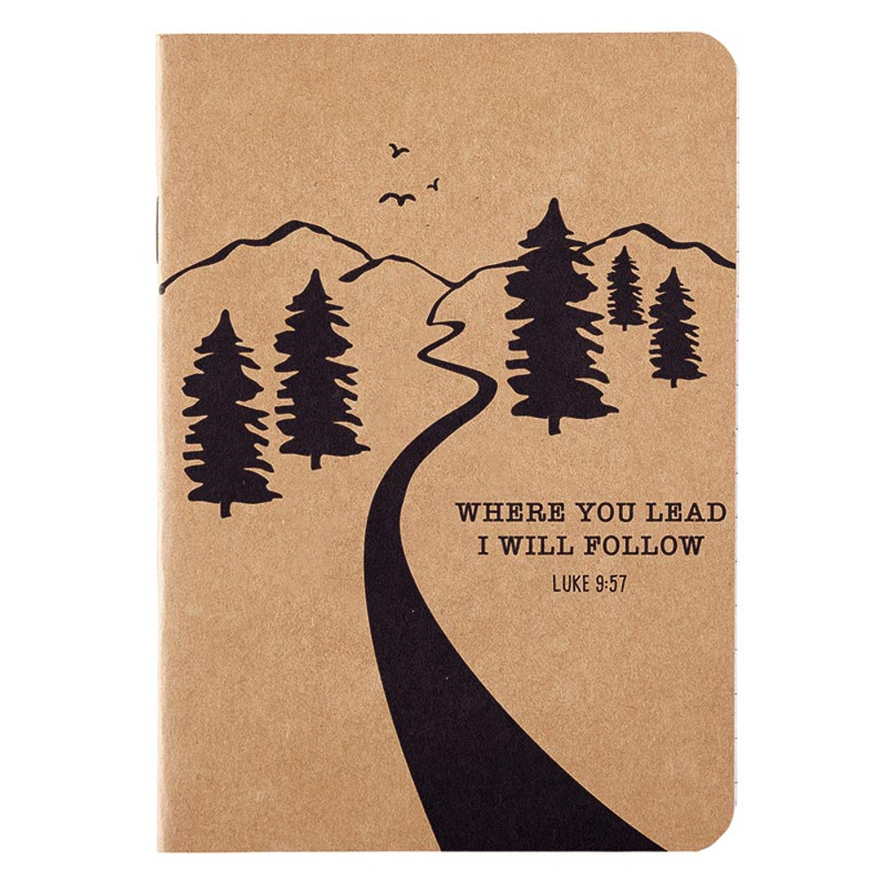 N6777 Where You Lead Kraft Journal - Pack of 12