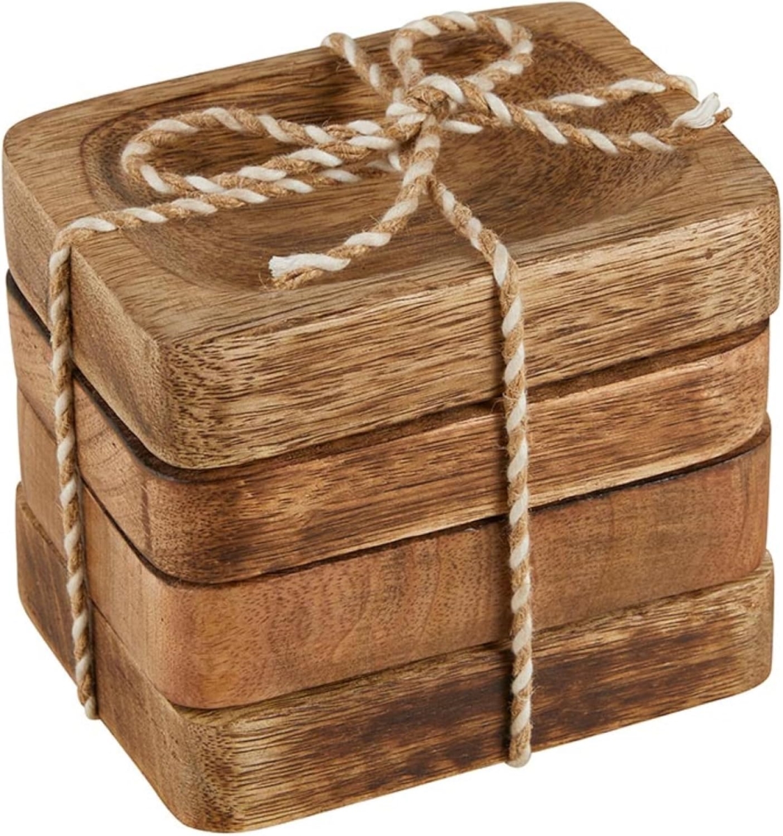 Picture of 47th & Main DMR681 Wooden Serving Tray&#44; Large - Set of 4