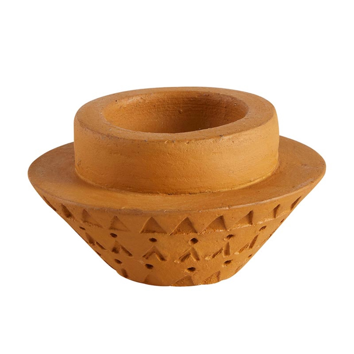 Picture of 47th & Main DMR696 Terra Cotta Cone Candleholder