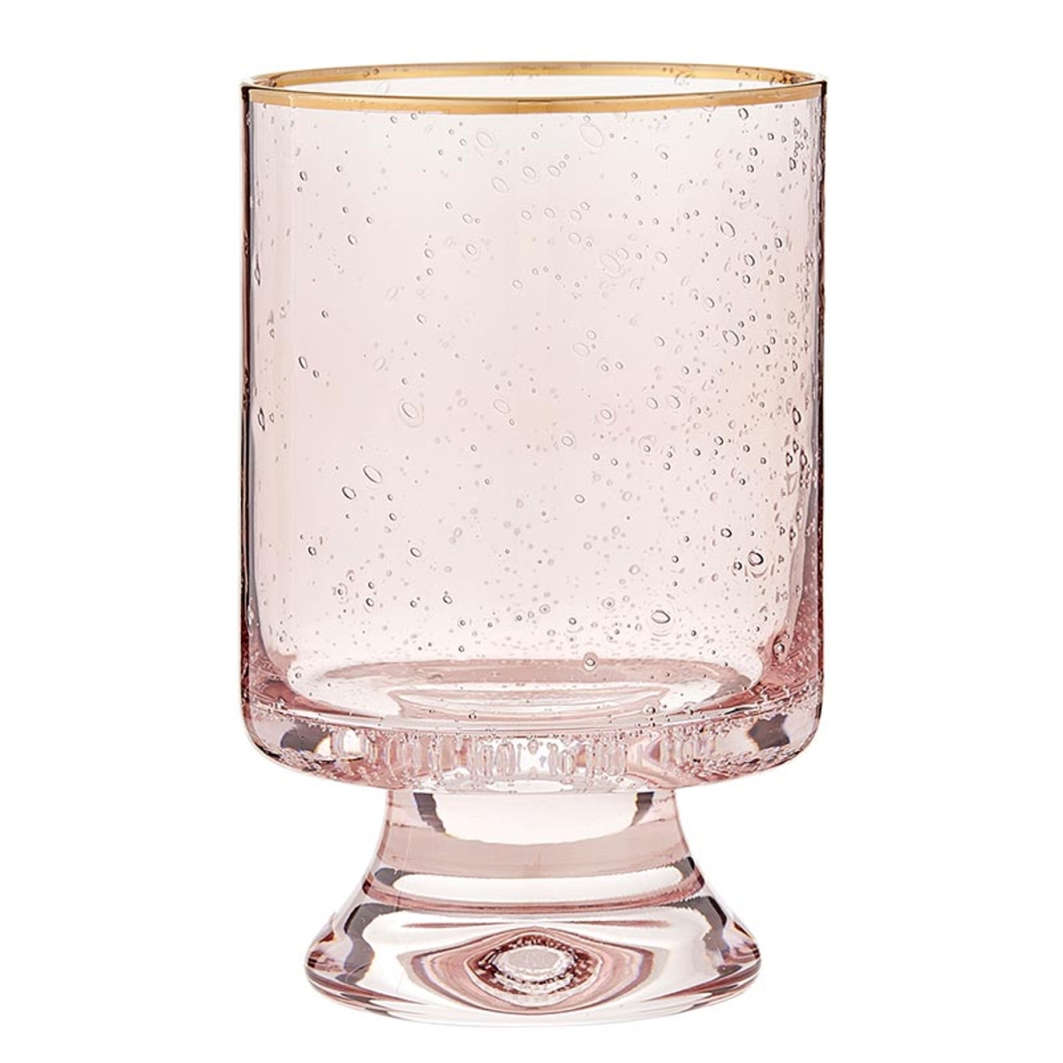 Picture of Santa Barbara Design Studio N6127 Gold Rimmed Old Fashioned Glass, Blush