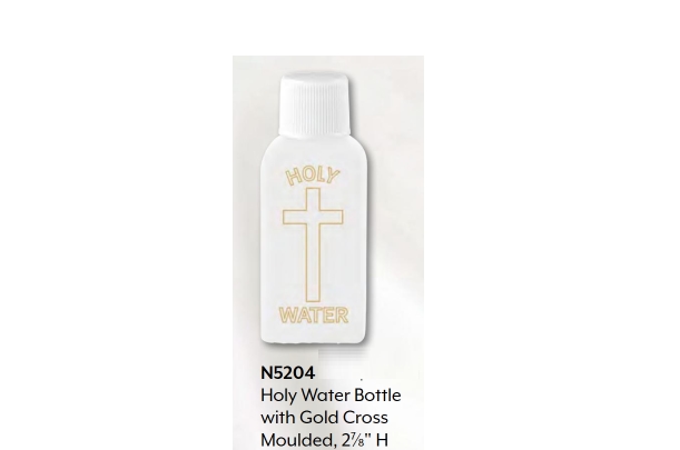 Picture of Christian Brands N5204 2.87 in. Holy Water Bottle with Gold Cross