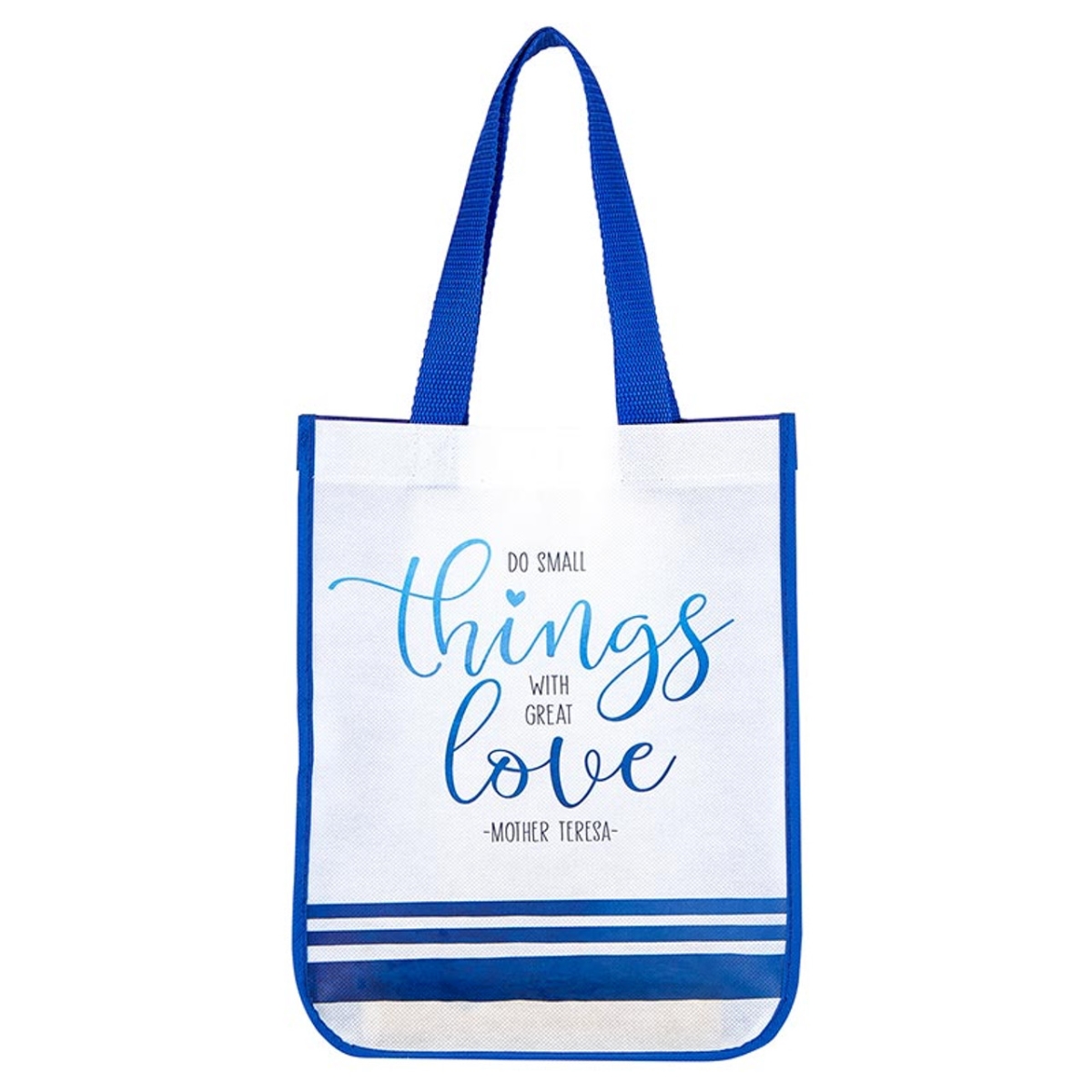 P1245 Do Small Things Small Eco-Friendly Tote Bag, Pack of 12