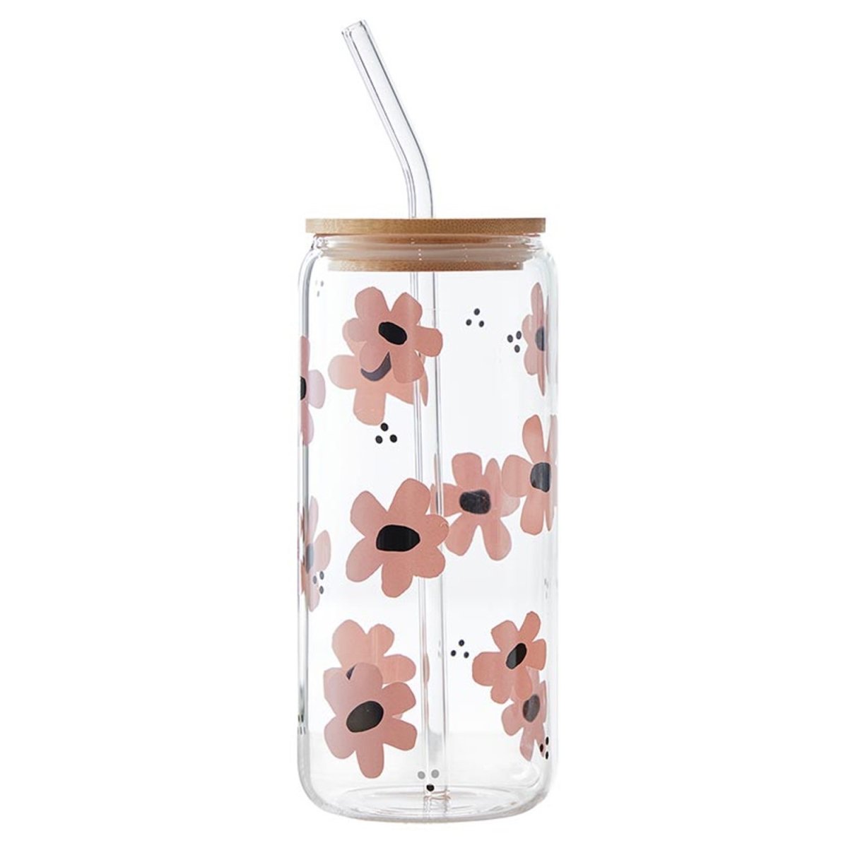 Picture of Bella Home P2304 Glass Tumbler - Floral