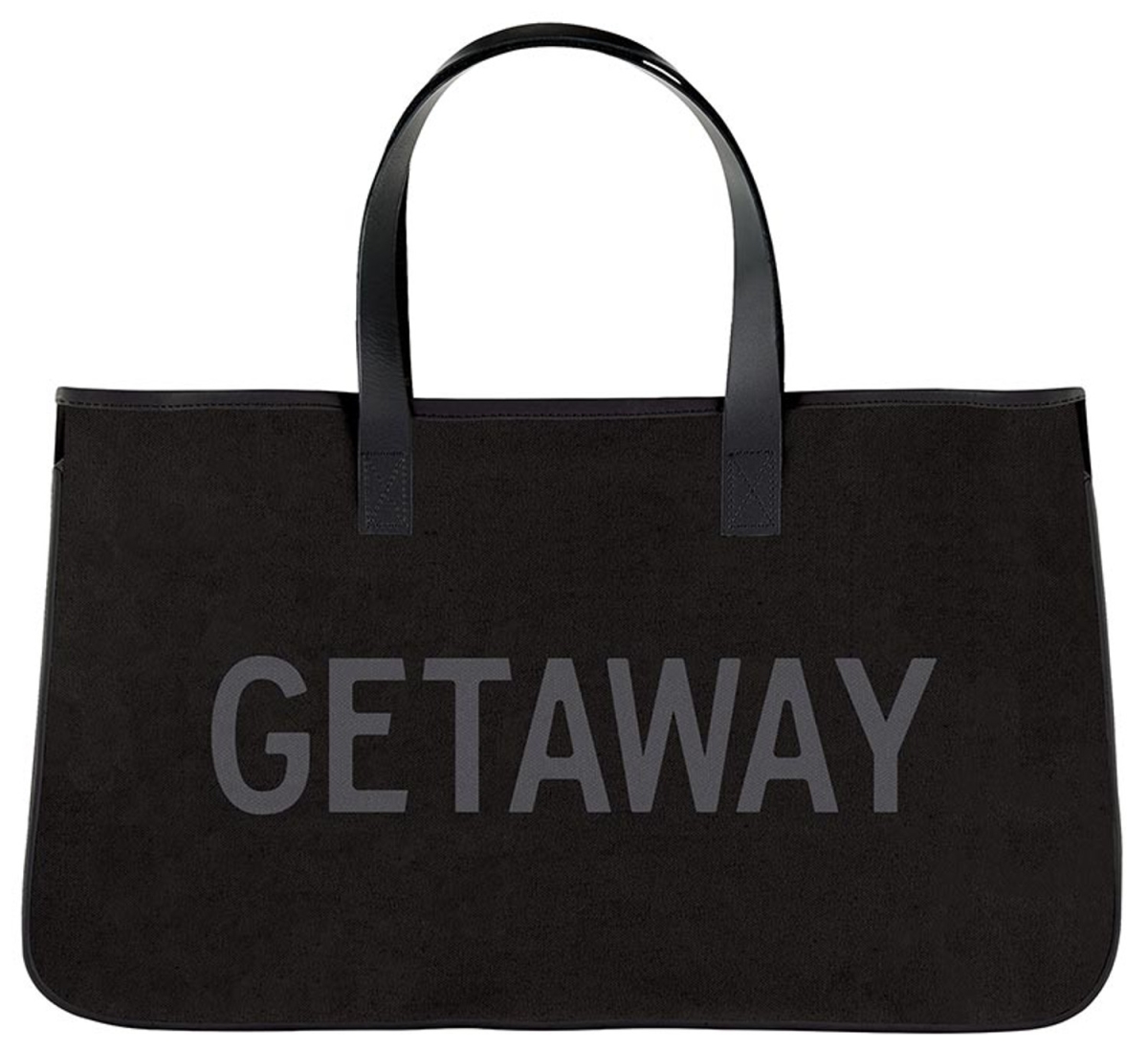 Picture of Bella Apparel N2608 20 x 12 in. Black Canvas Tote Bag&#44; Getaway