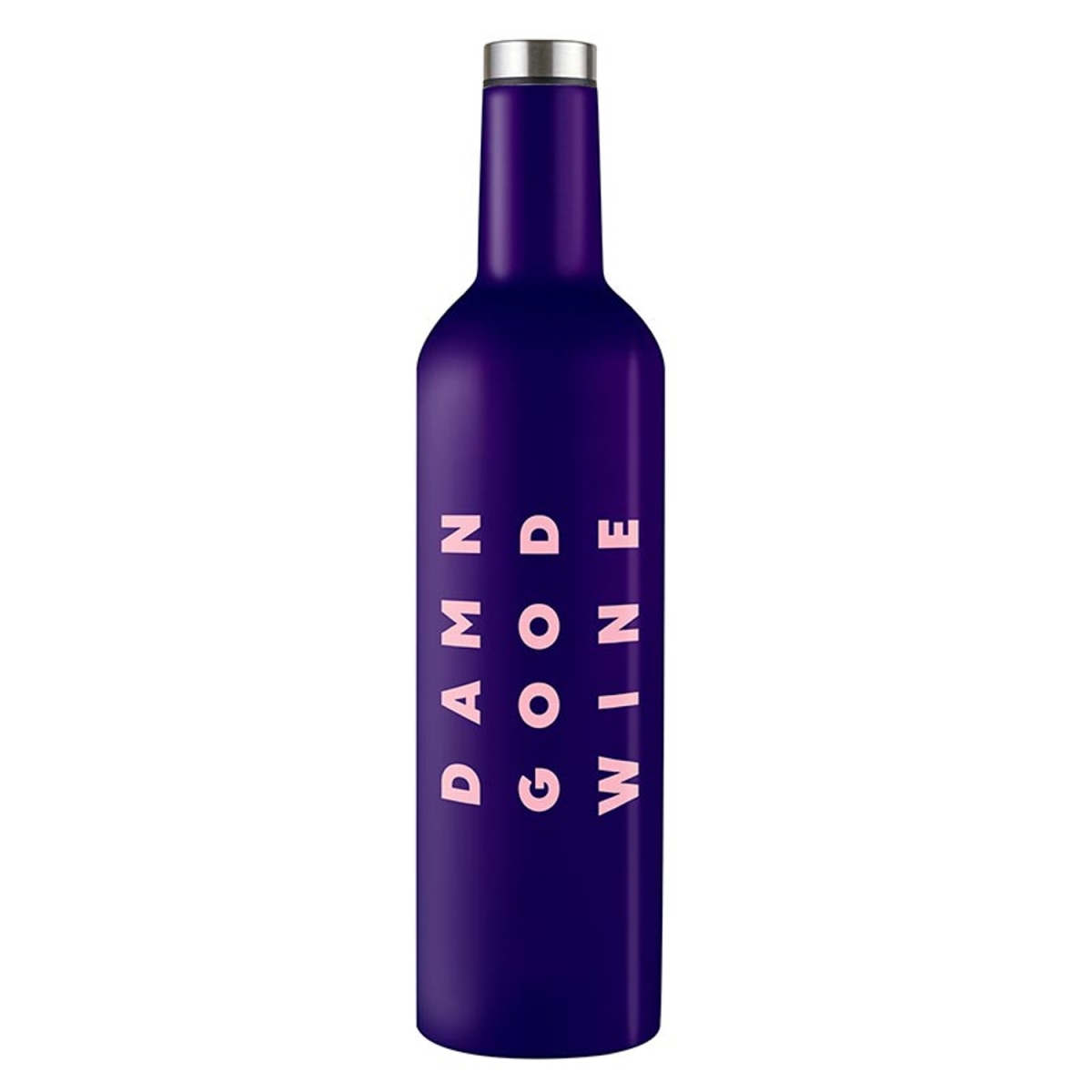 Picture of Slant 10-04220-135 Stainless Steel Wine Bottle - Damn Good Wine