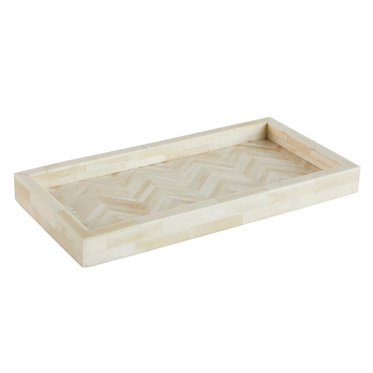 Picture of 47th & Main DMR617 14 x 7 x 1.25 in. White Rectangular Tray&#44; Large