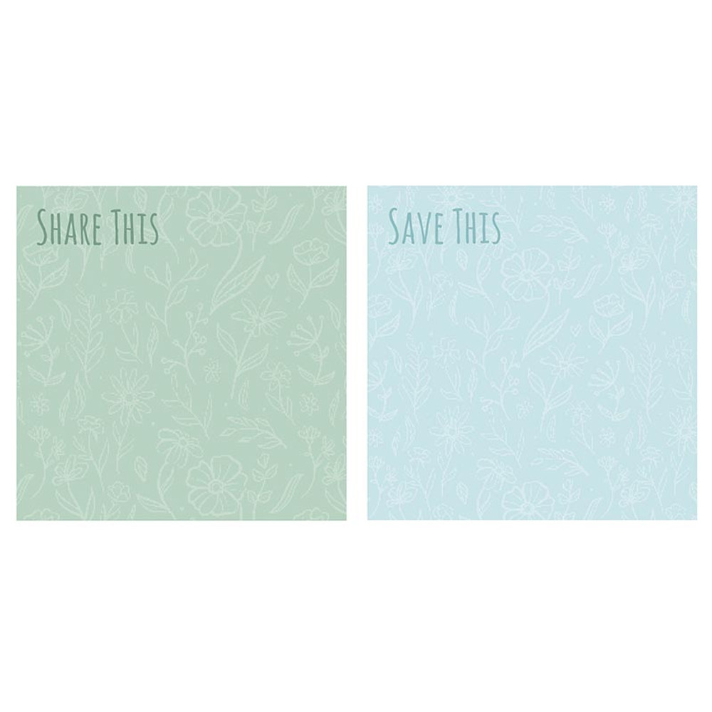 P1804 Flowers Sticky Note Set - Pack of 12