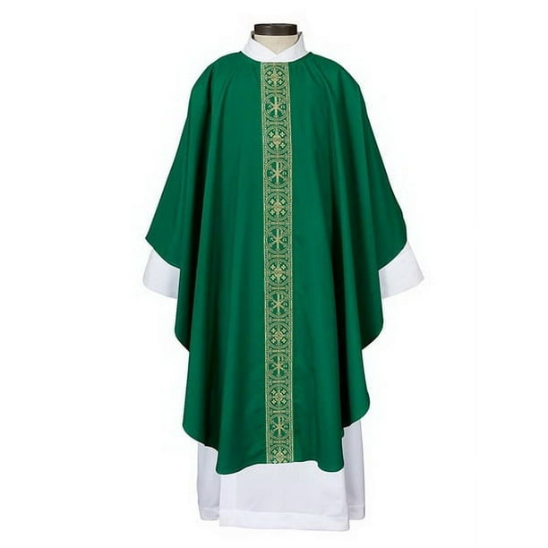 G4061GRN San Damiano Collection Chasuble, Green