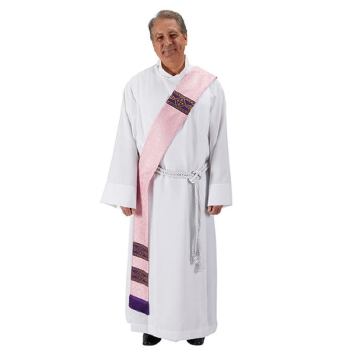 Picture of RJ Toomey YD038RSE Avignon Collection Deacon Stole&#44; Rose
