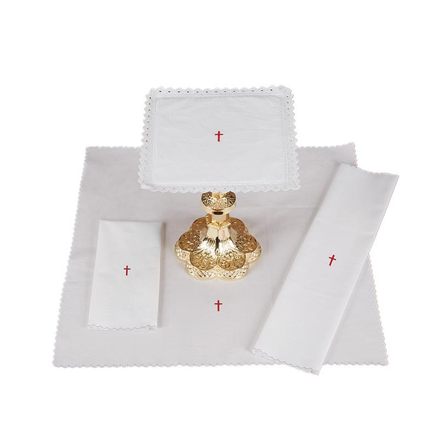 Picture of RJ Toomey G5992 Red Cross Altar 100 Percent Linen Gift Set