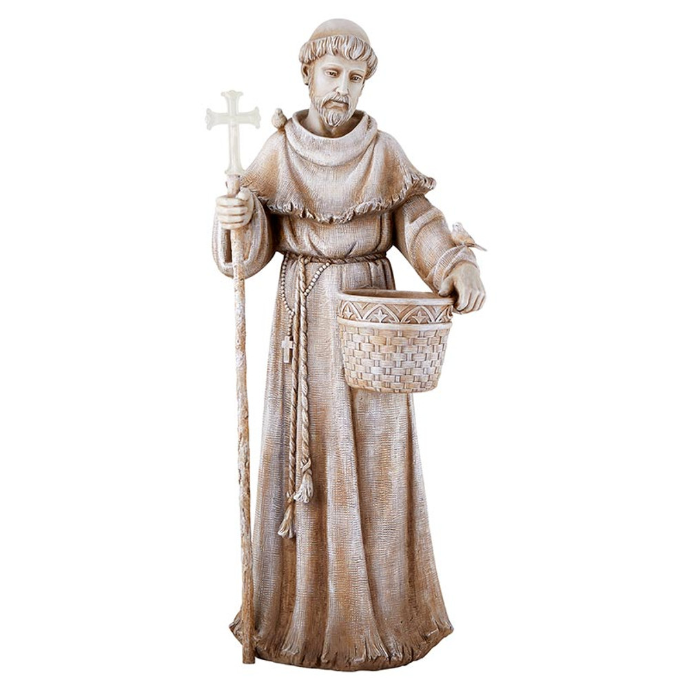 J0159 24 in. St. Francis Solar Planter