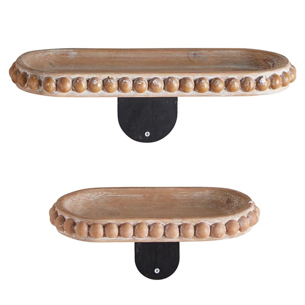 Picture of 47th & Main CMR256 Round Wood Shelf&#44; Set of 2
