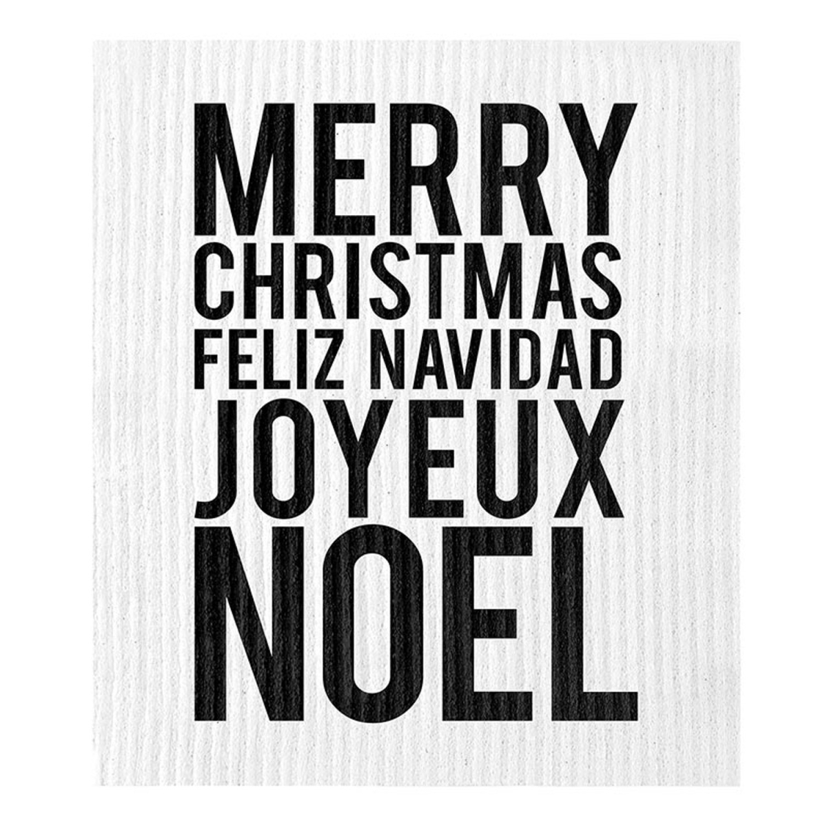 L7360 Organic Dish Cloth, Merry Christmas
