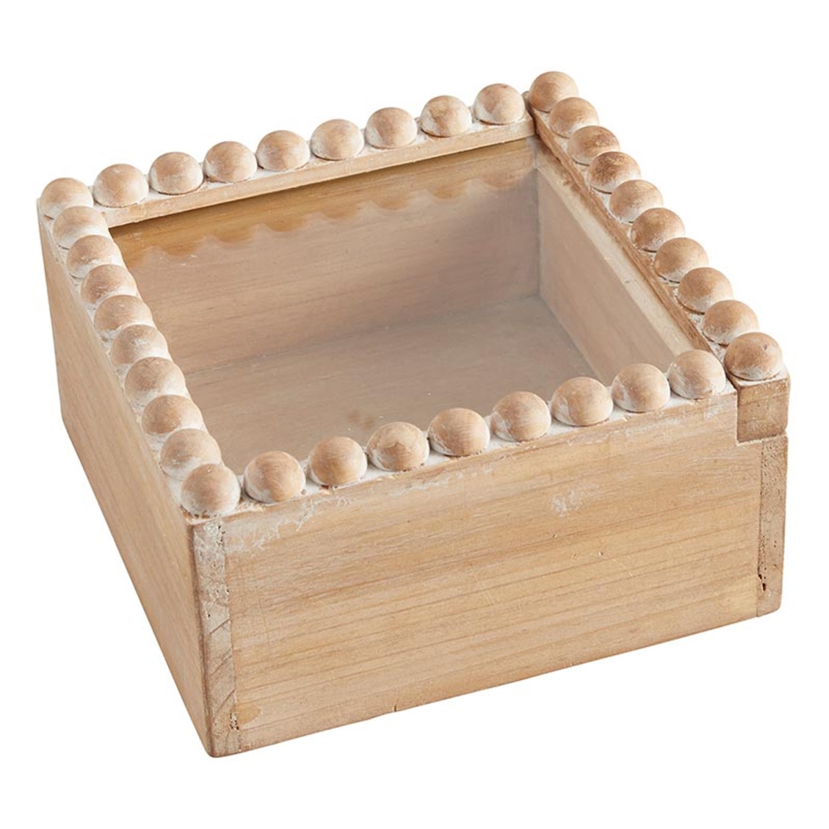 Picture of 47th & Main CMR912 6 x 4 in. Square Beaded Glass Top Box