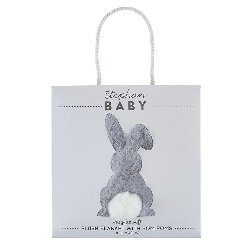 L7027 Winter Wonderland Plush Blanket, Bunny